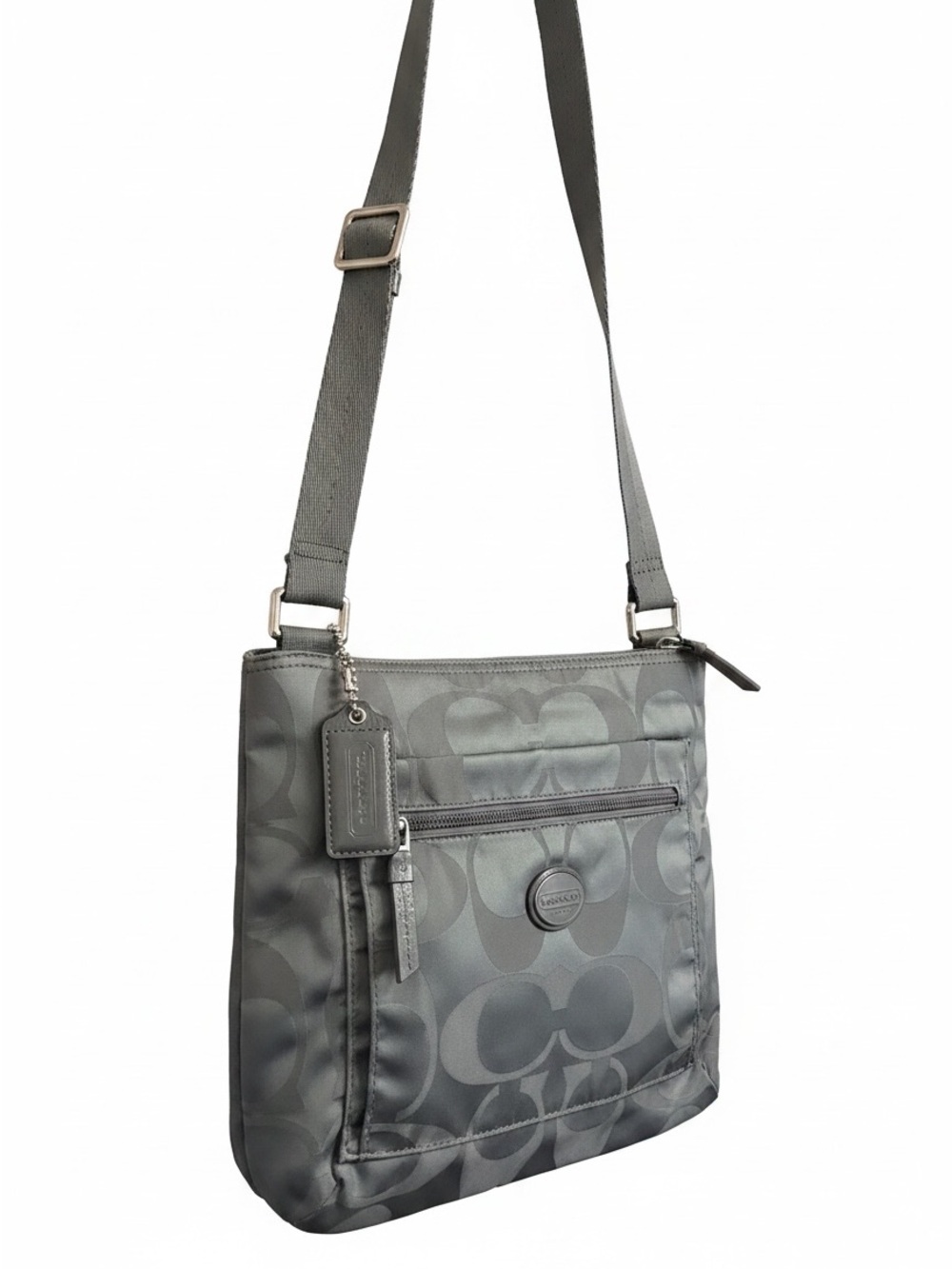 Coach Grey Nylon Crossbody